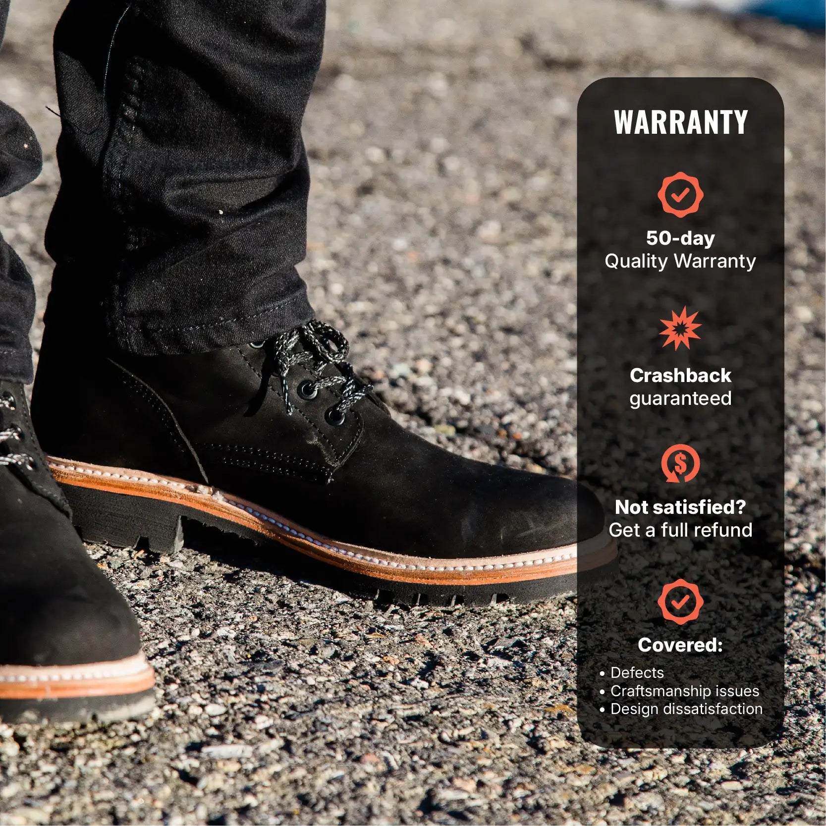 Tobacco Maverick Boots - Matte Black
