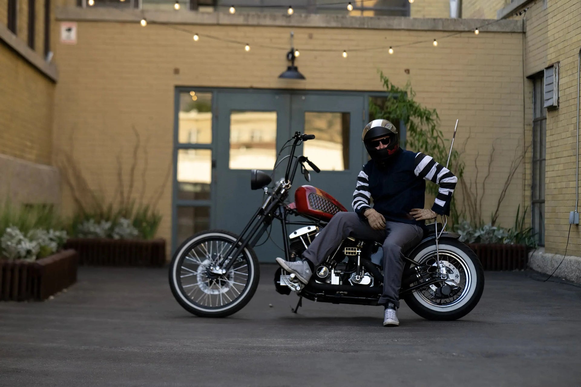 Tobacco Chinos Protective Riding Jeans
