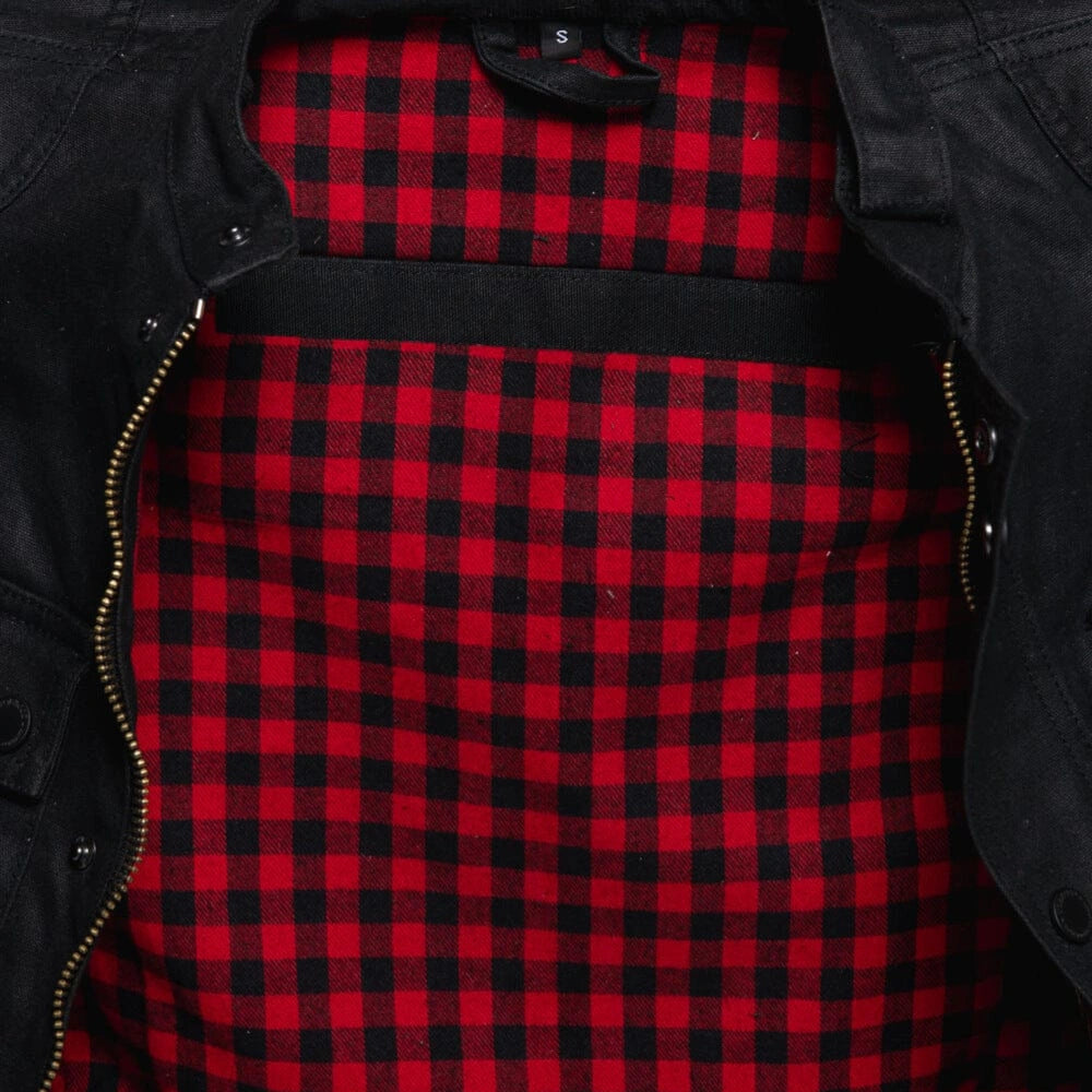 The McCoy Waxed Canvas Protective Jacket - Black. Pockets The McCoy Waxed Canvas Protective Jacket - Black. Pockets