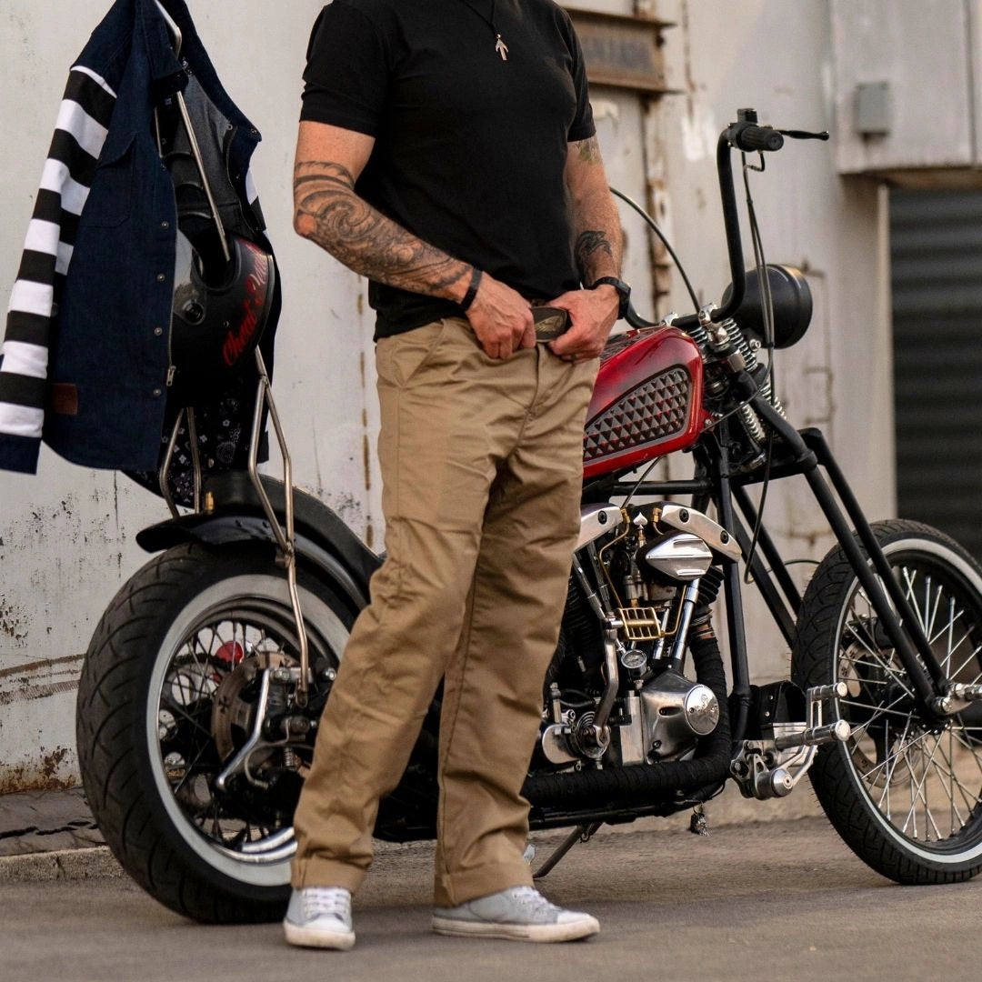 Tobacco Chinos Riding Pants - Tan