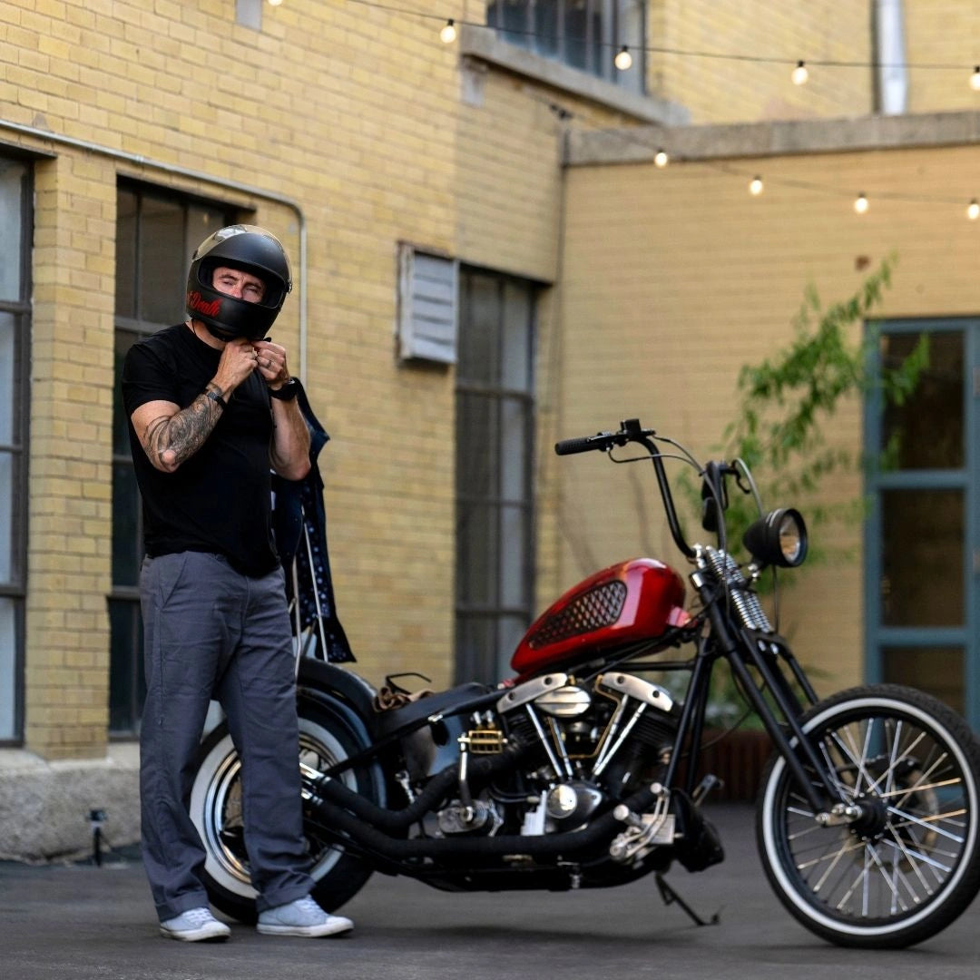 tobacco wear motorcycle Revival Cycles Classic Style Tobacco Chinos Riding Pants -