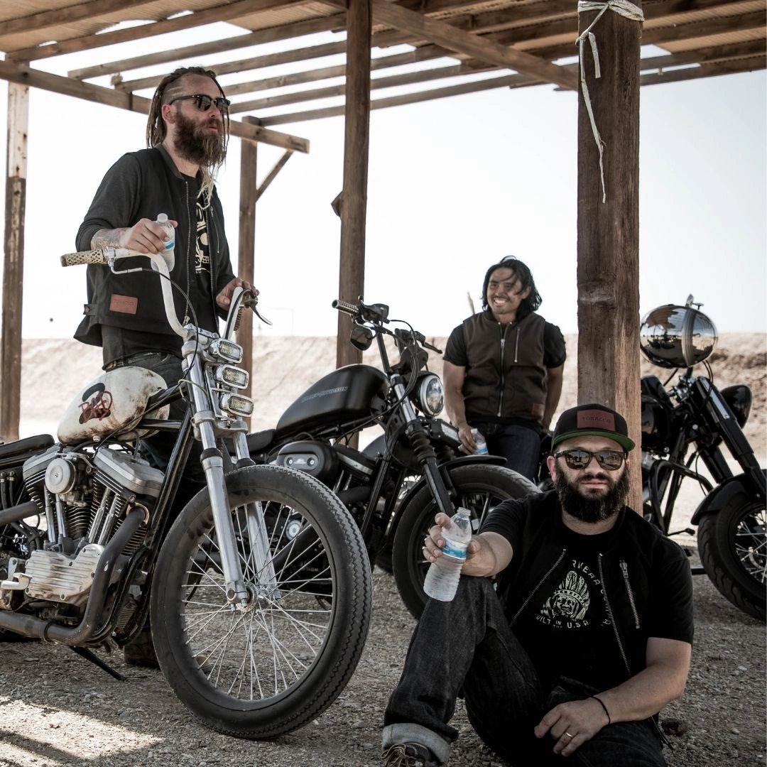 tobacco motorwear garage sale Motocross Jacket Waxed Canvas Motorcycle Vest Men's Sale: The Wasteland Vest Black Premium Moto Gear | Look