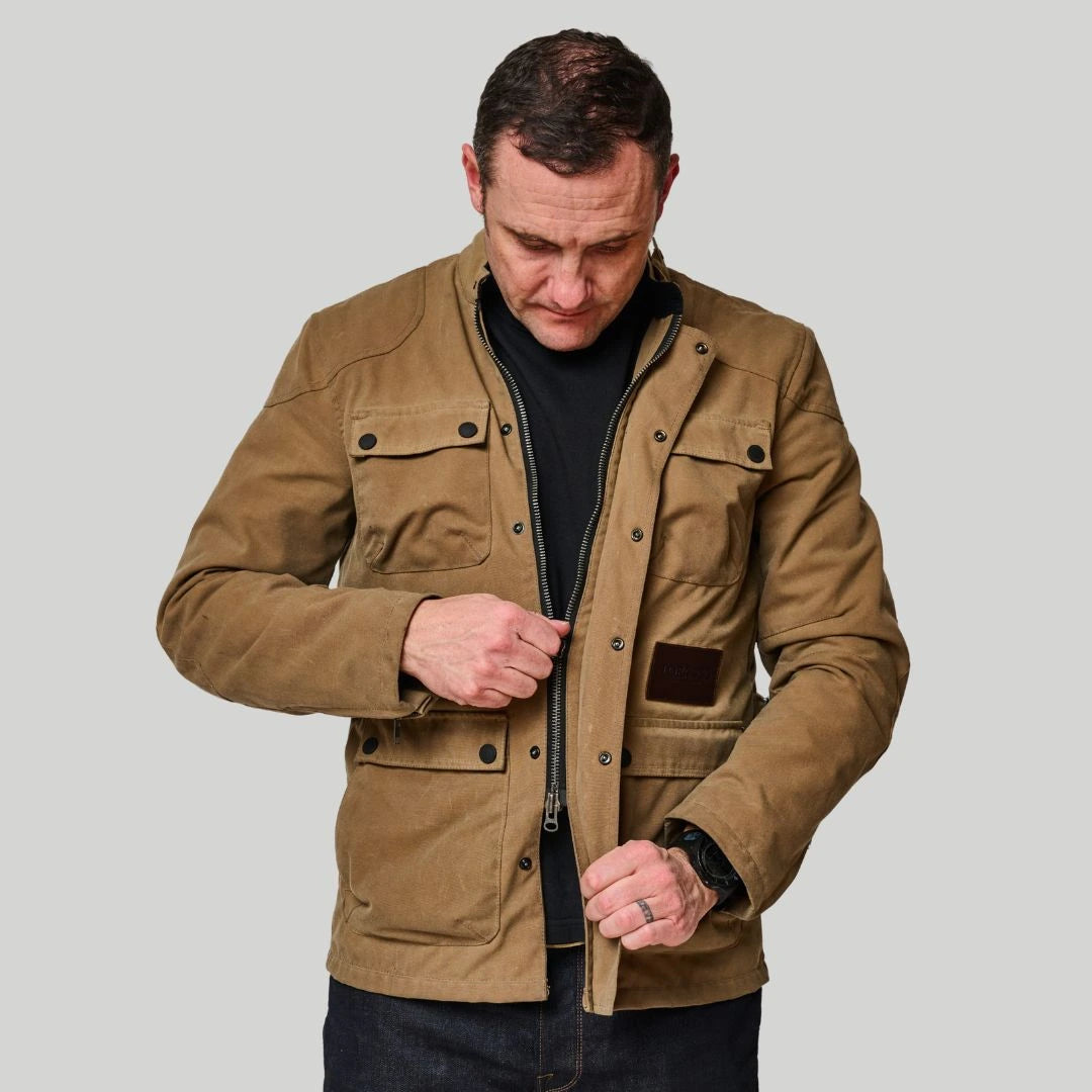 tobacco mccoy jacket The - Black and road The McCoy Waxed Canvas Protective