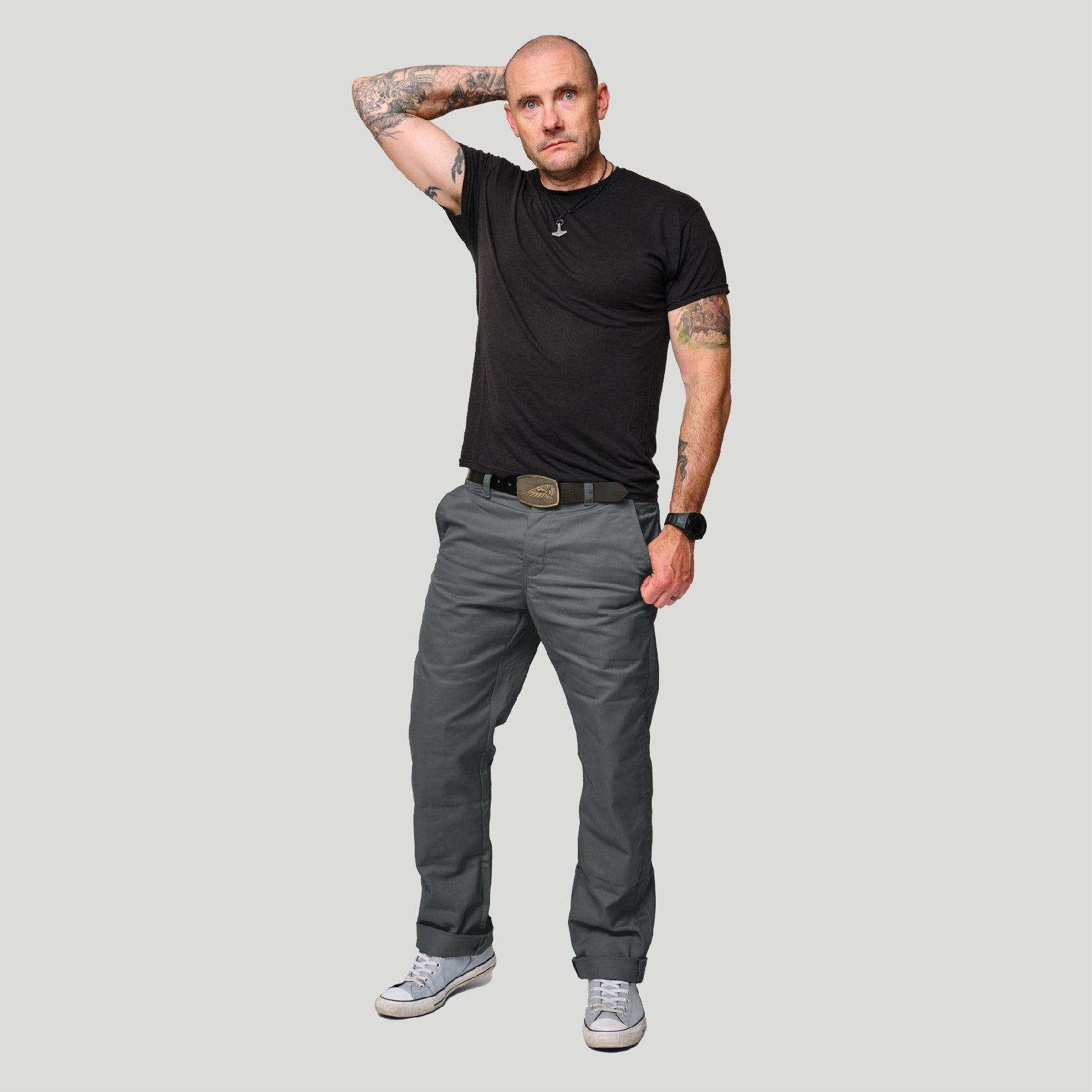 Tobacco Chinos Riding Pants - Gray – Tobacco Motorwear