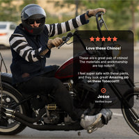 Tobacco Chinos Riding Pants - Black