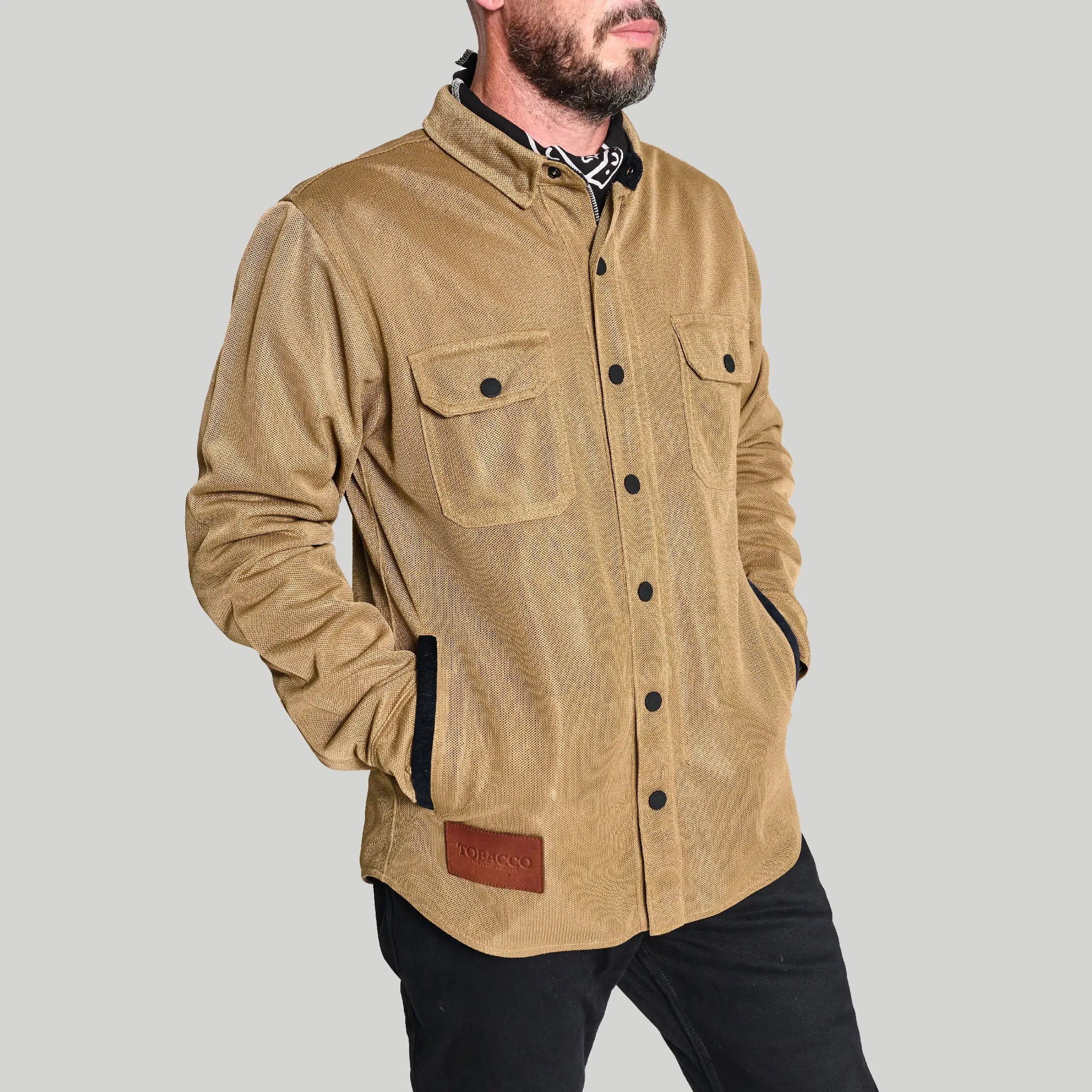 Deep South California Riding Shirt - Tan (Mesh)