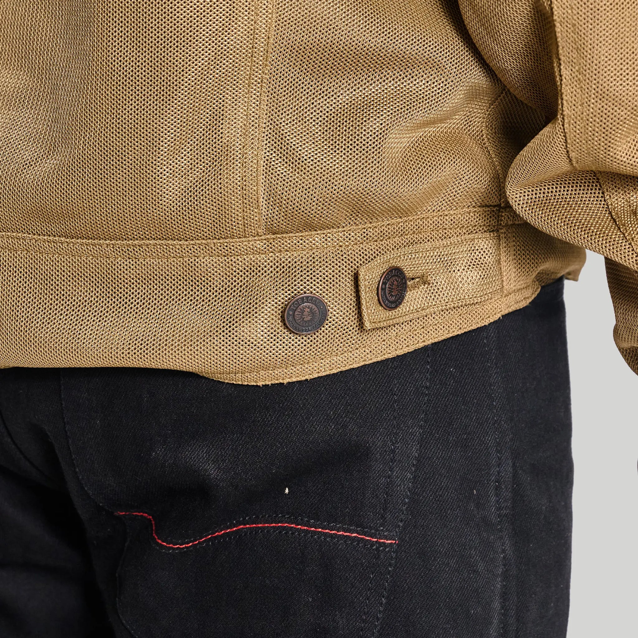 Deep South Trucker Jacket - Tan (Mesh)