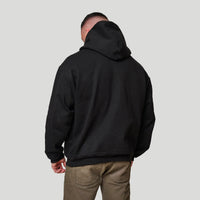 Empire Deep Hood Hoodie - Black