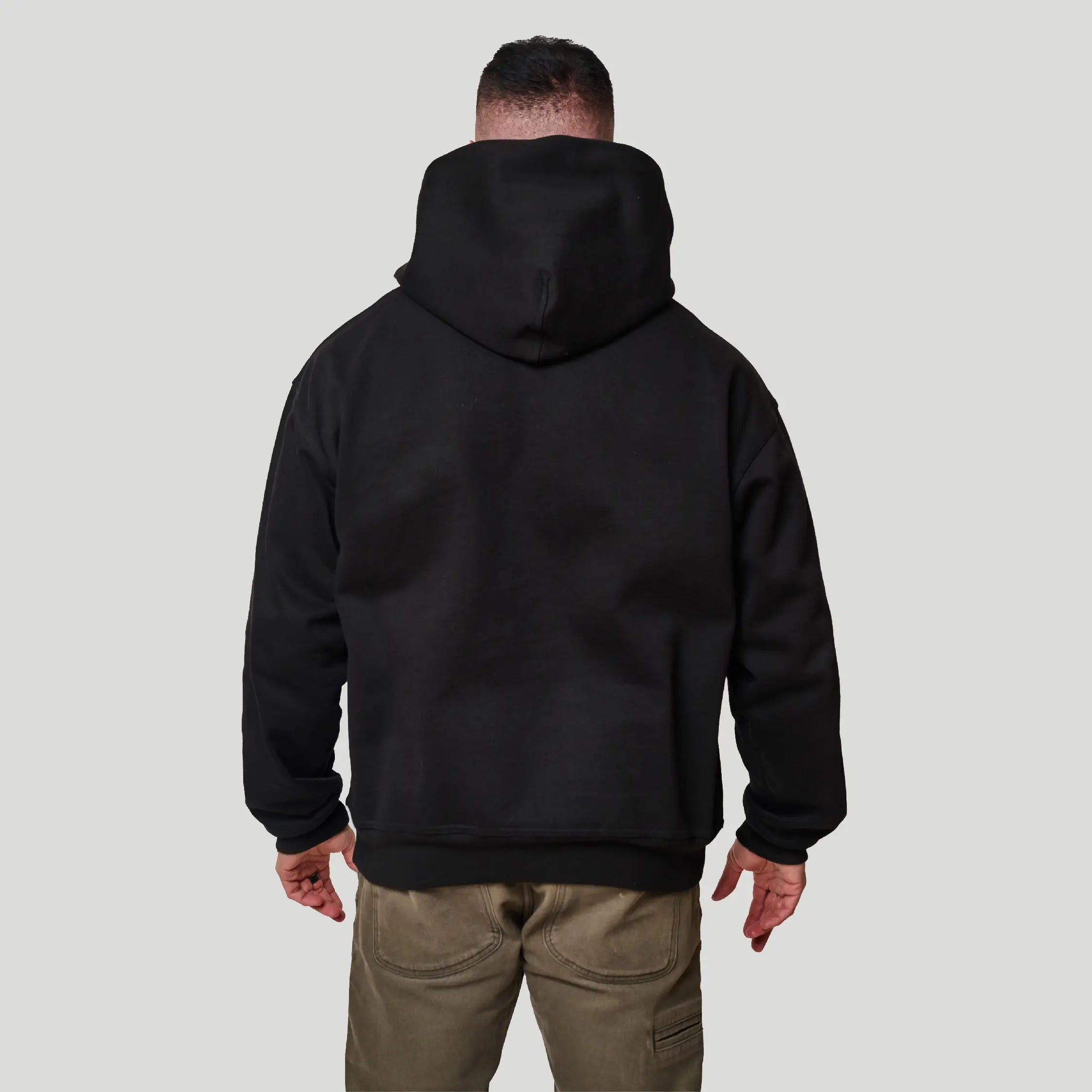 Empire Deep Hood Hoodie - Black