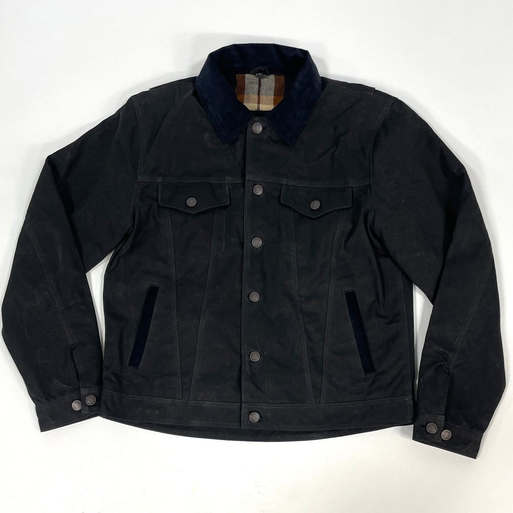 Tobacco Trucker Waxed Canvas Motorcycle Jacket