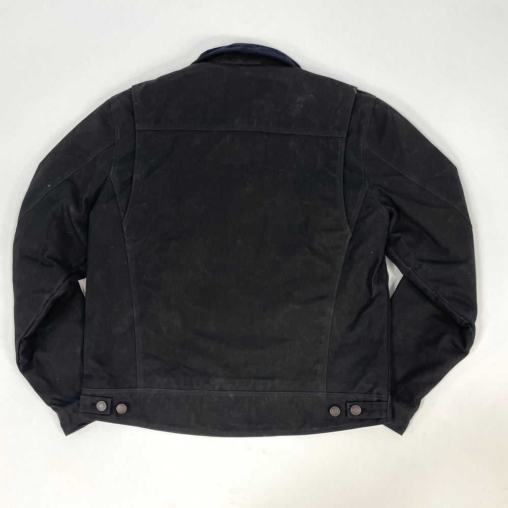 Tobacco Trucker Waxed Canvas Motorcycle Jacket