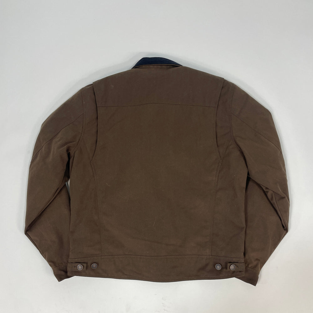 Tobacco Trucker Waxed Canvas Motorcycle Jacket