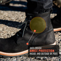 Tobacco Maverick Boots - Matte Black