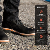 Tobacco Maverick Boots - Matte Black