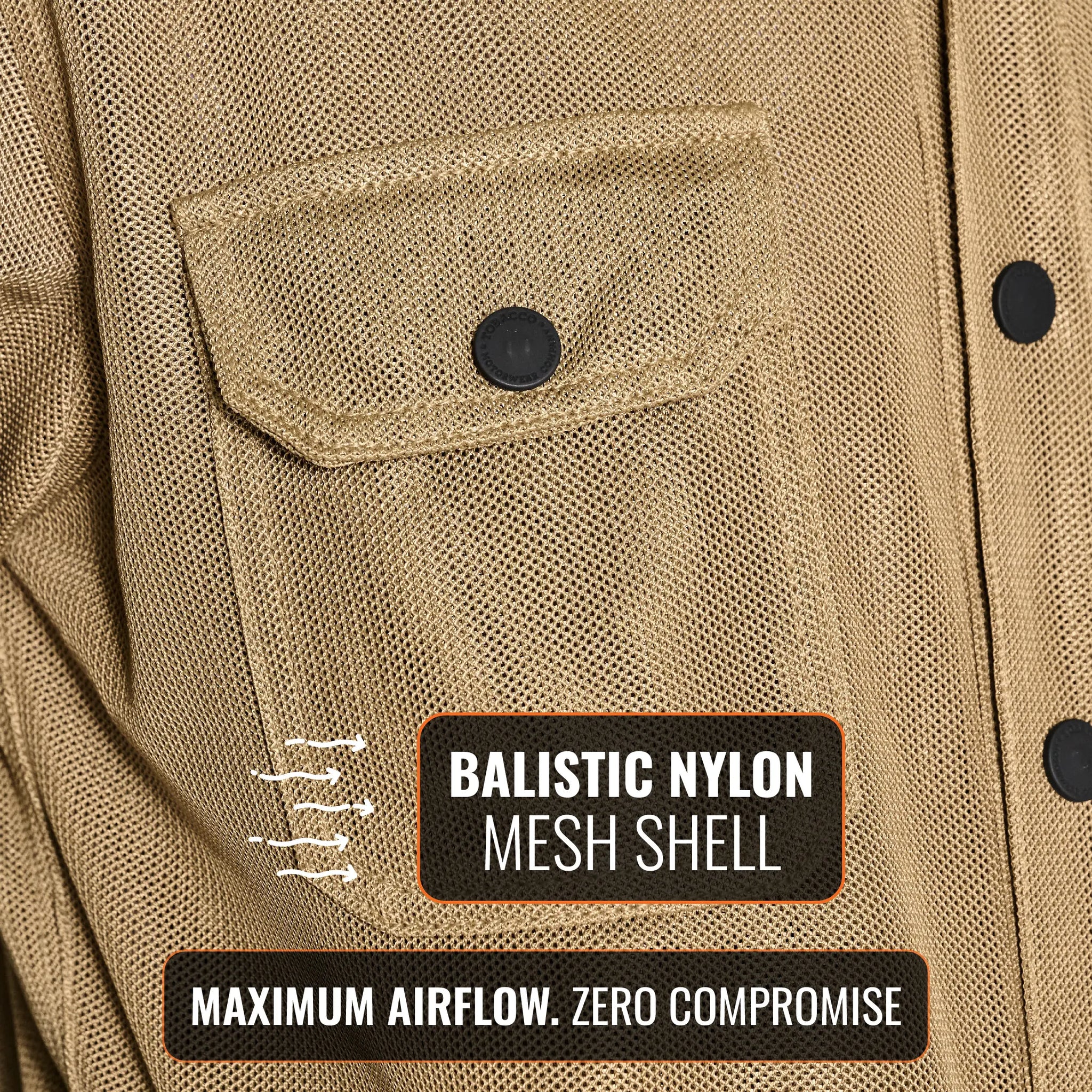 Deep South California Riding Shirt - Tan (Mesh)