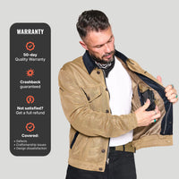 Deep South Trucker Jacket - Tan (Mesh)