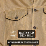 Deep South Trucker Jacket - Tan (Mesh)