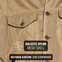 Deep South Trucker Jacket - Tan (Mesh)
