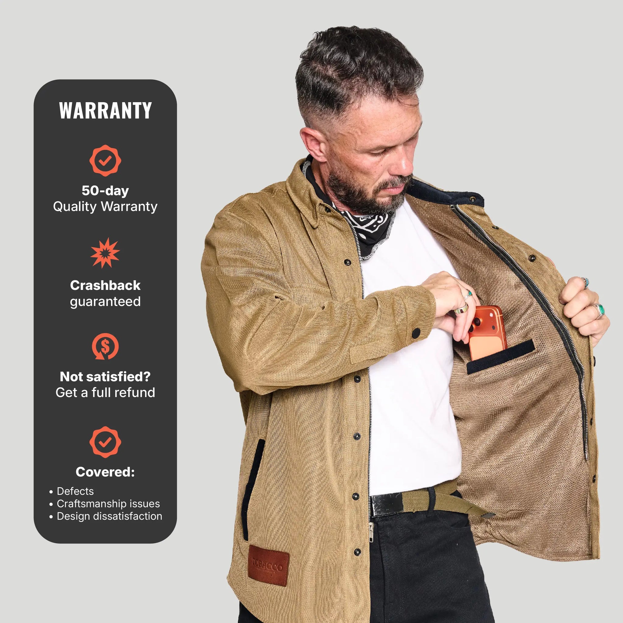 Deep South California Riding Shirt - Tan (Mesh)