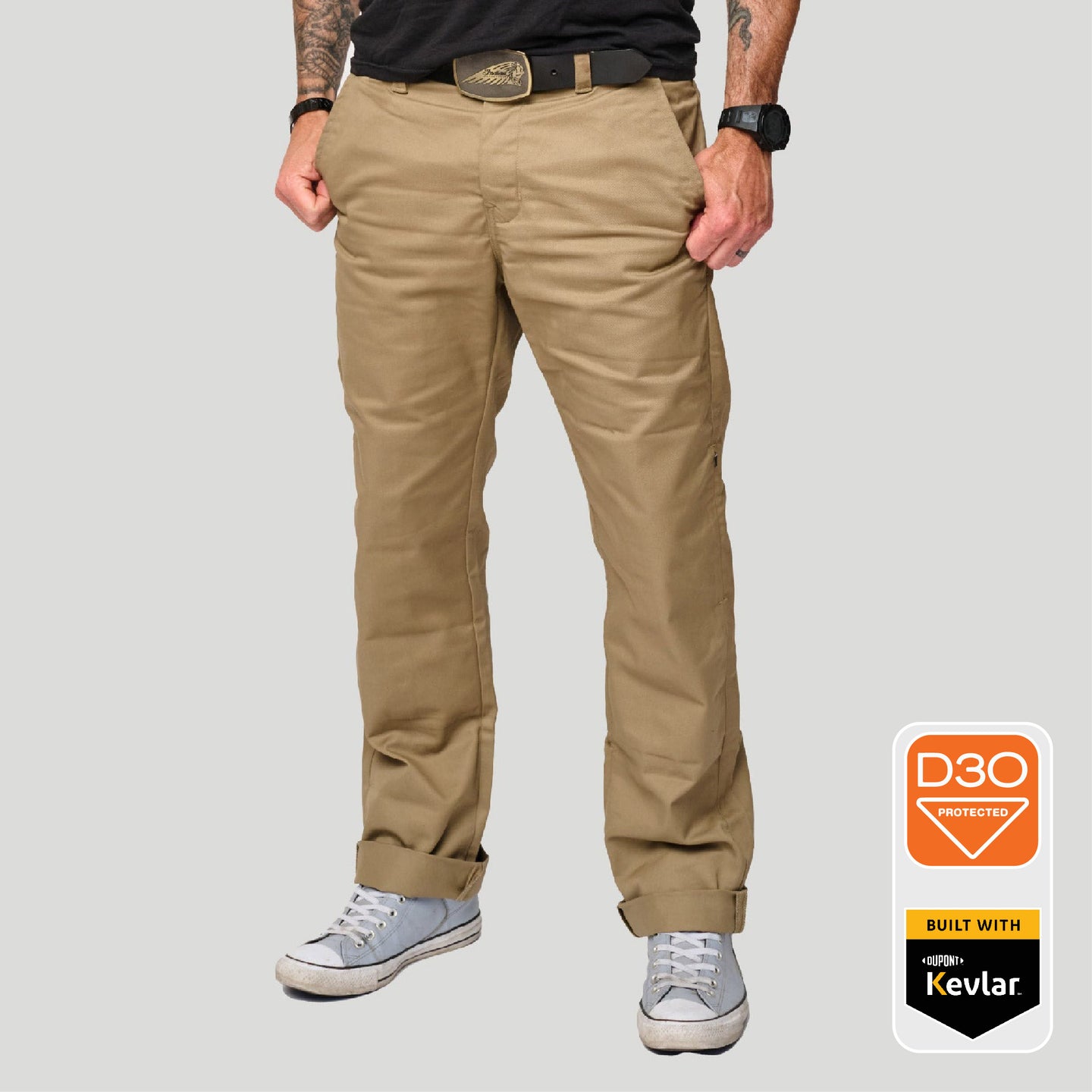 Tobacco Chinos Riding Pants - Tan