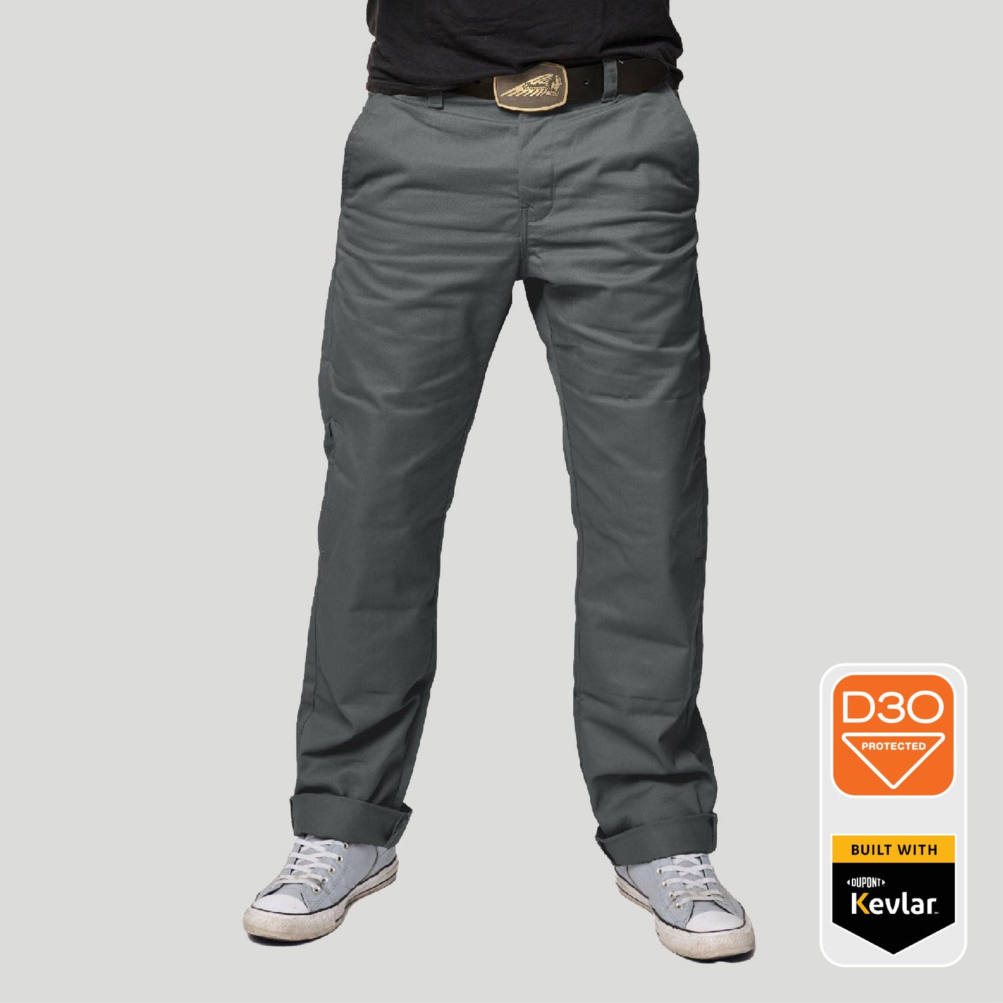 Tobacco Chinos Riding Pants - Gray