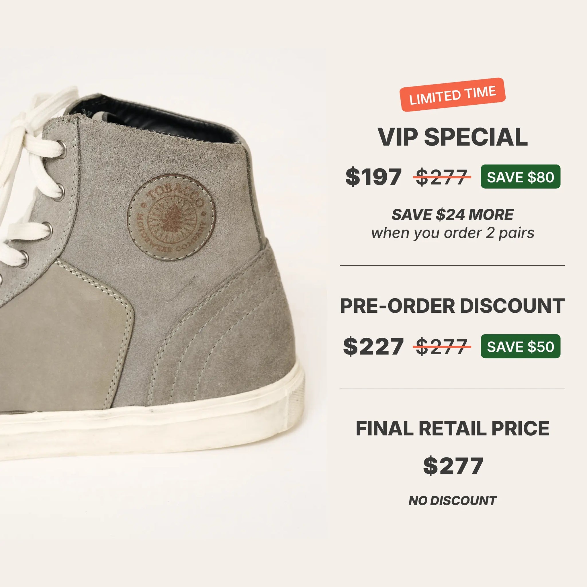 Kickstart - Stone Gray