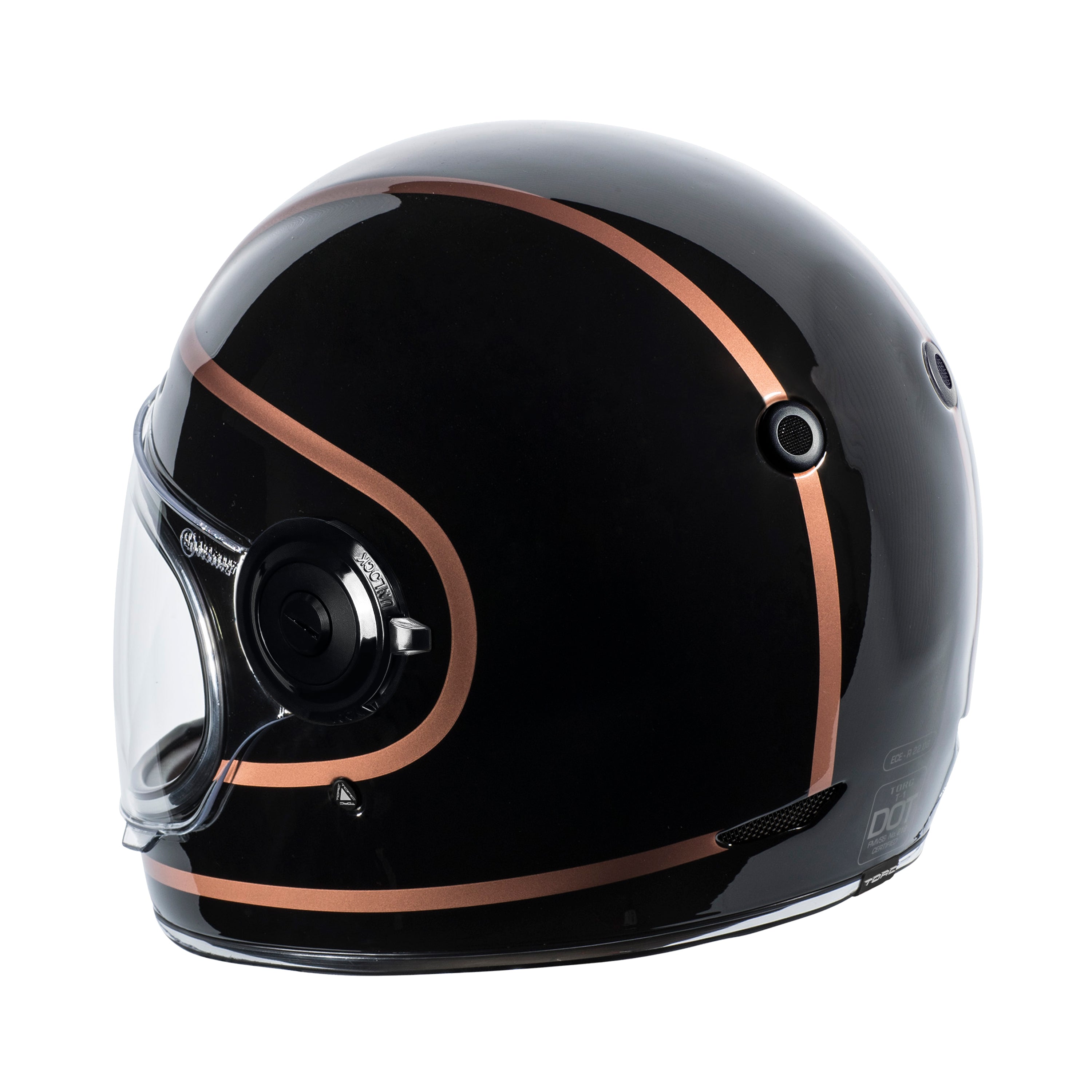 TORC Newport Helmet - Copper Pin – Tobacco Motorwear