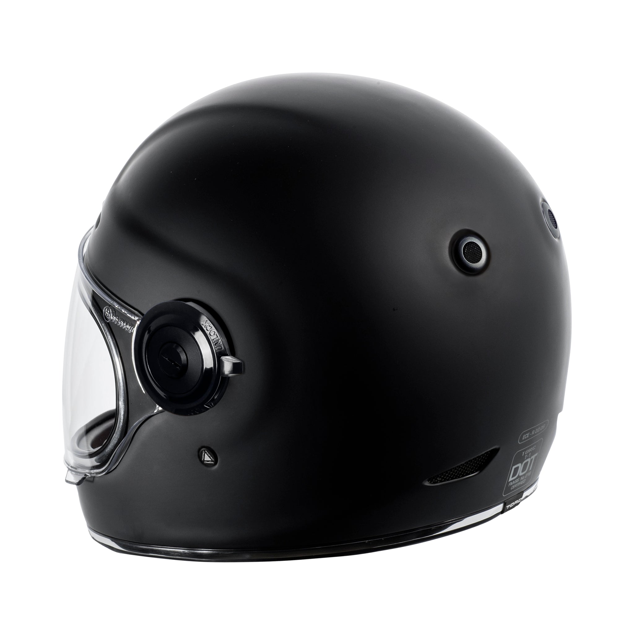 flat back motorcycle helmet with dot TORC Newport Helmet