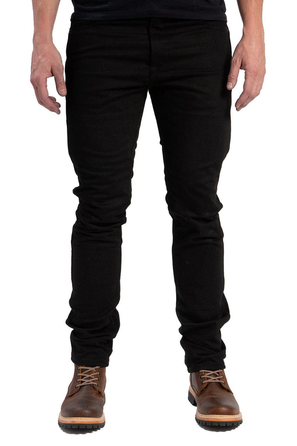 USA-Made Black Motorcycle Jeans: DuPont™ Kevlar® Lining, 14oz Raw ...