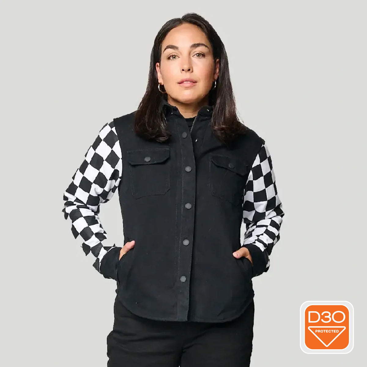 Checkmate Racer Riding Shirt - Carbon