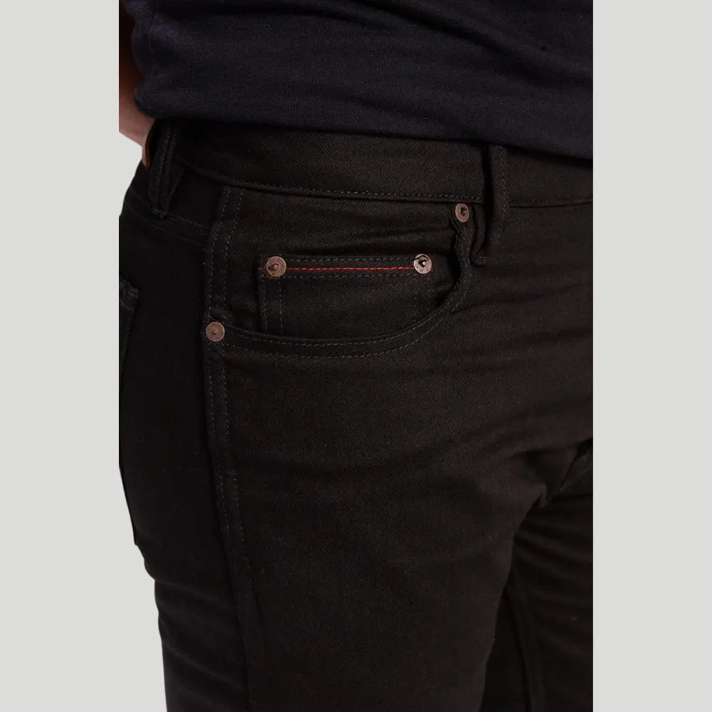 Motorcycle Jeans: DuPont™ Kevlar® Lining, 14oz Raw Denim Motorcycle Jeans: DuPont™ Kevlar® Lining, 14oz Raw Denim