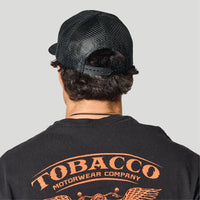 Tobacco Trademark Trucker Hat - Black