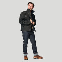 Tobacco Trucker Waxed Canvas Motorcycle Jacket