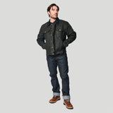 Tobacco Trucker Waxed Canvas Motorcycle Jacket
