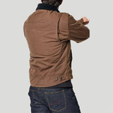 Tobacco Trucker Waxed Canvas Motorcycle Jacket