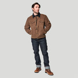 Tobacco Trucker Waxed Canvas Motorcycle Jacket