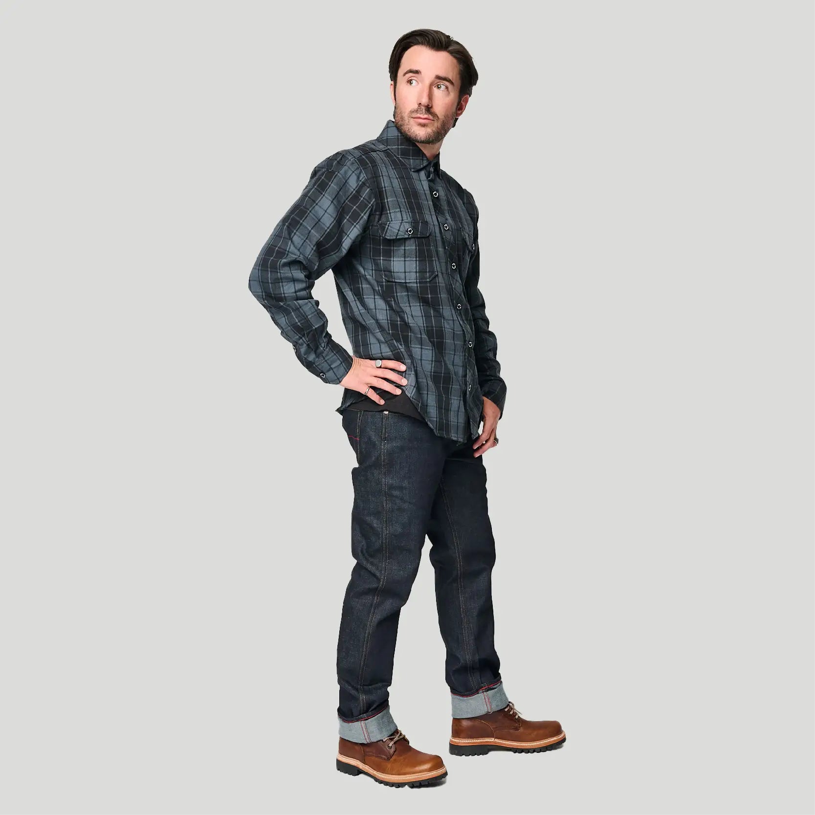 Flannel - Gun Metal