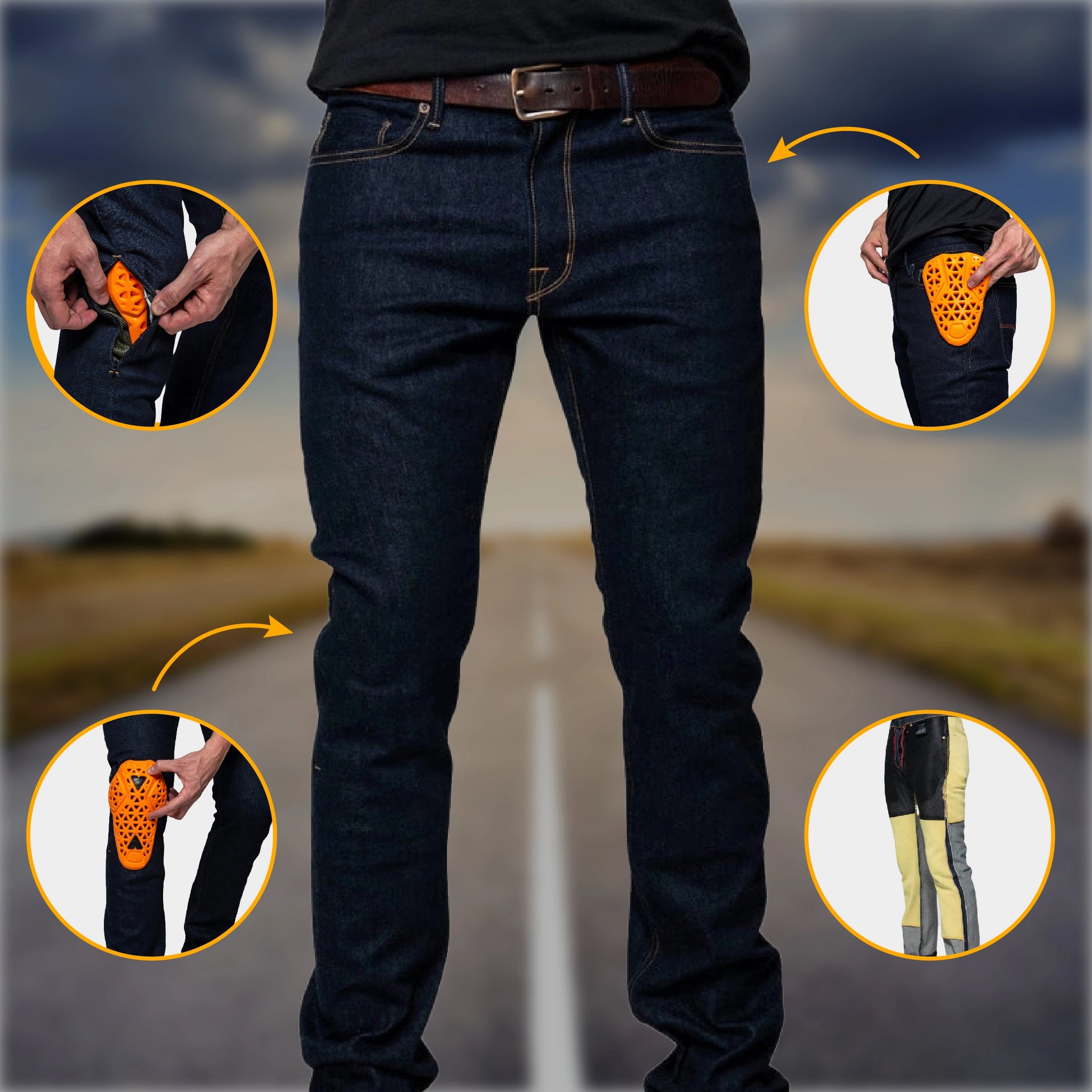 Ironsides Black Armored Denim Motorcycle Jeans. Features Ironsides Black Armored Denim Motorcycle Jeans. Features