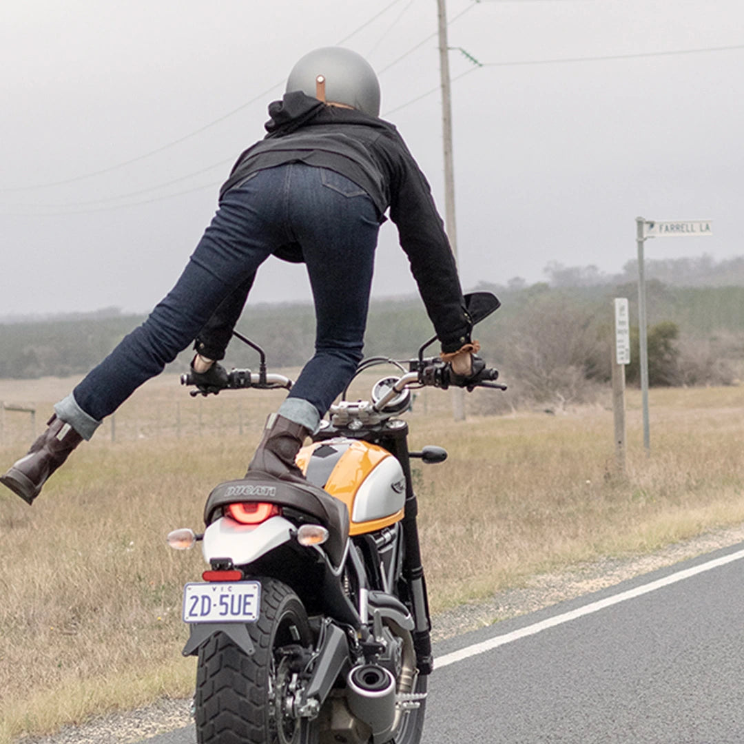 Top Ride Bottom Women's Bundle: Riding Top & Bottom – Tobacco Motorwear