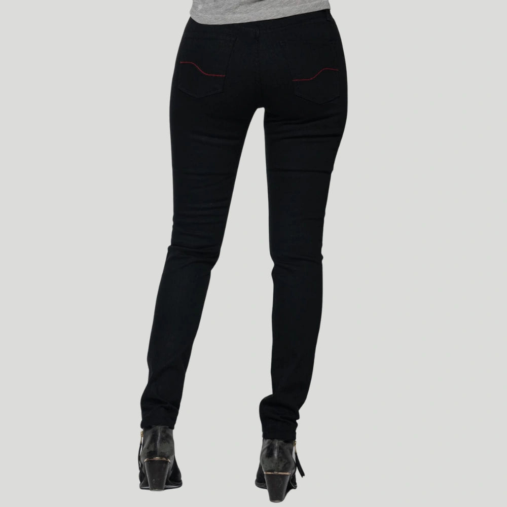 Runaways - Women&#39;s Jet Black Protective Riding Jeans