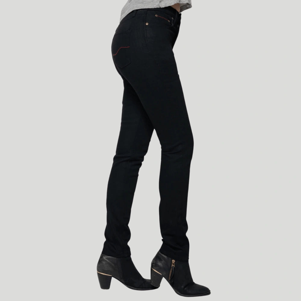 Runaways - Women&#39;s Jet Black Protective Riding Jeans