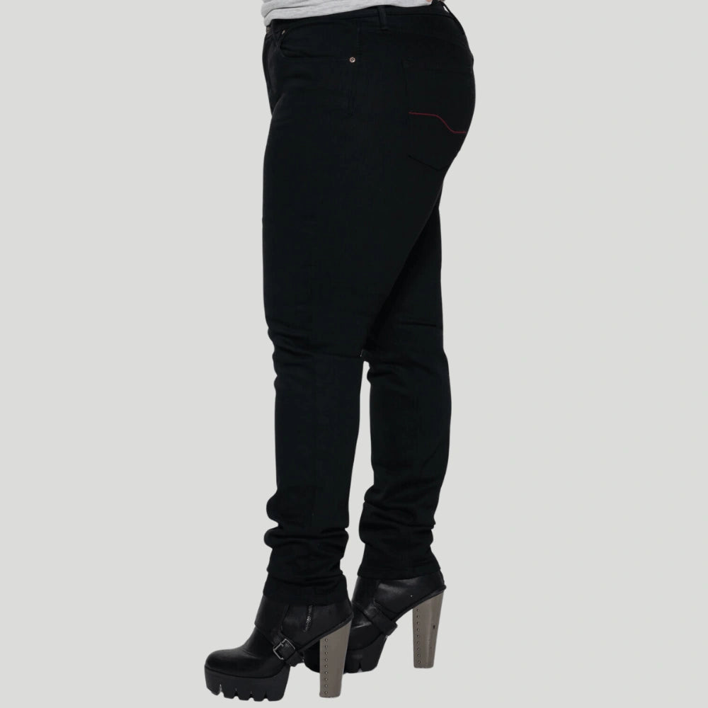 Runaways - Women&#39;s Jet Black Protective Riding Jeans