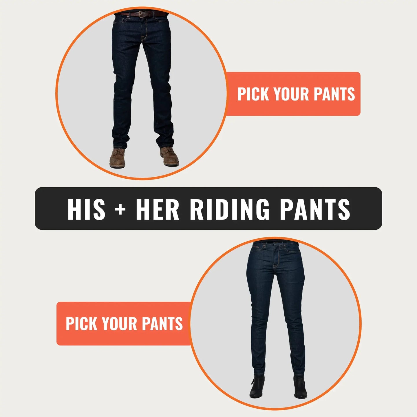 His and Her Riding Pants