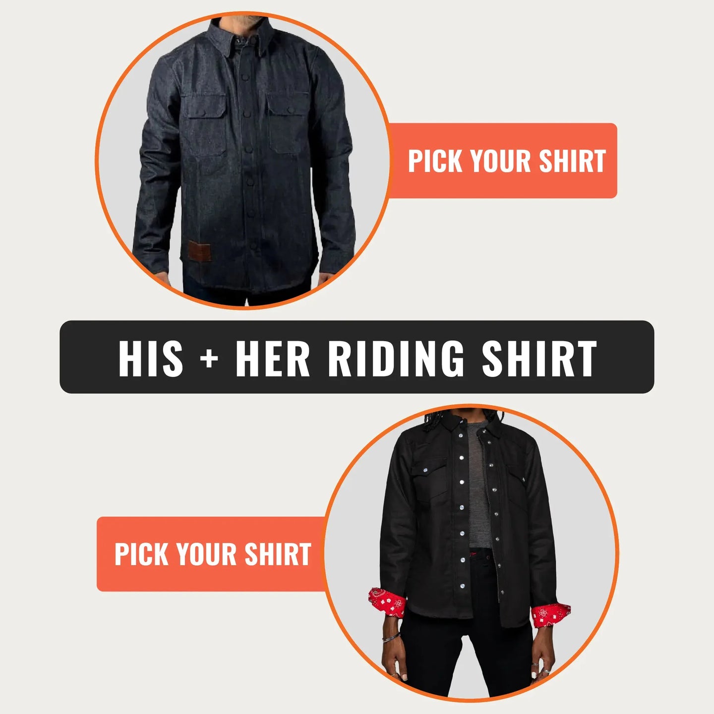 His and Her Riding Shirts Bundle