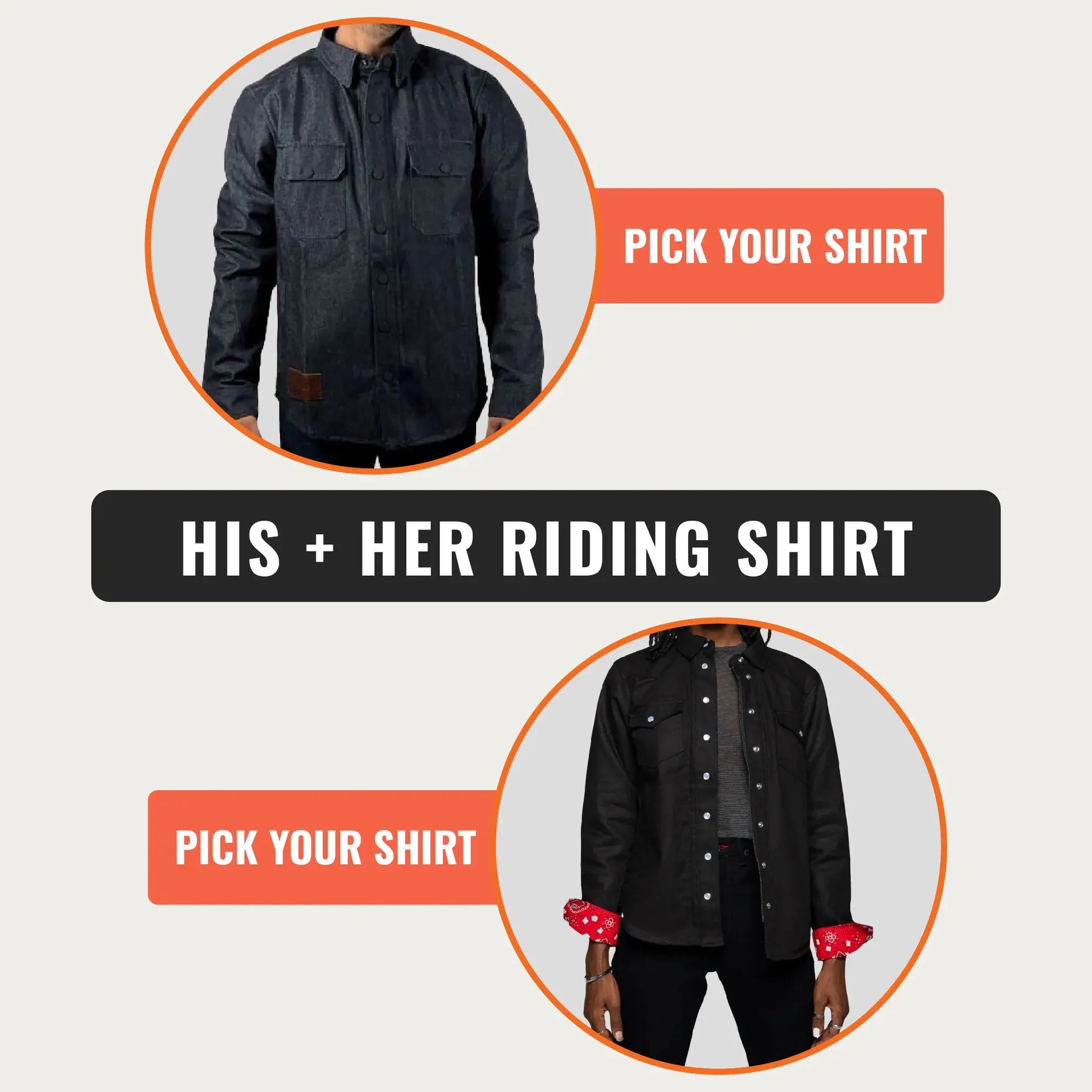 His and Her Riding Shirts Bundle