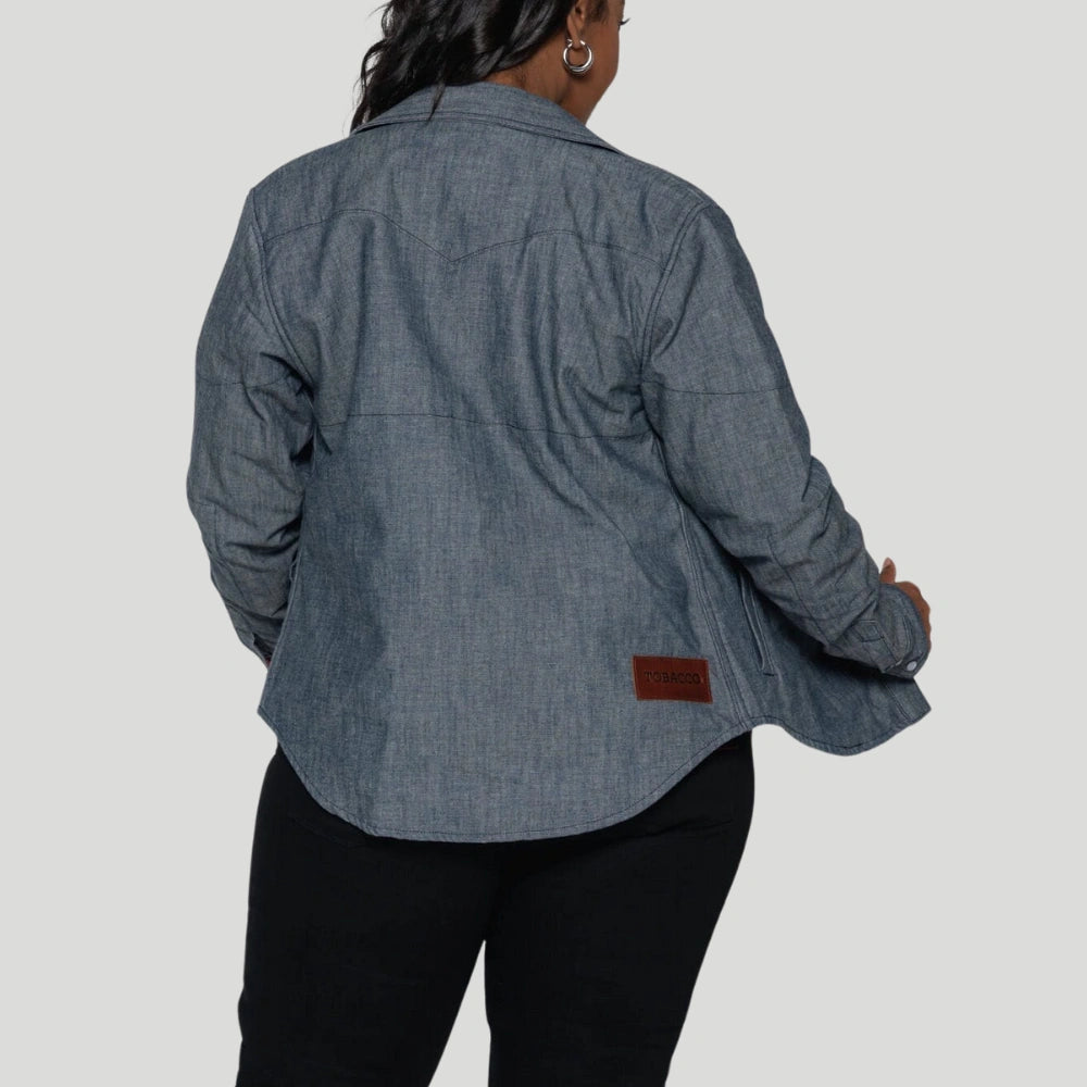 The Riveter Riding Shirt - Indigo Chambray