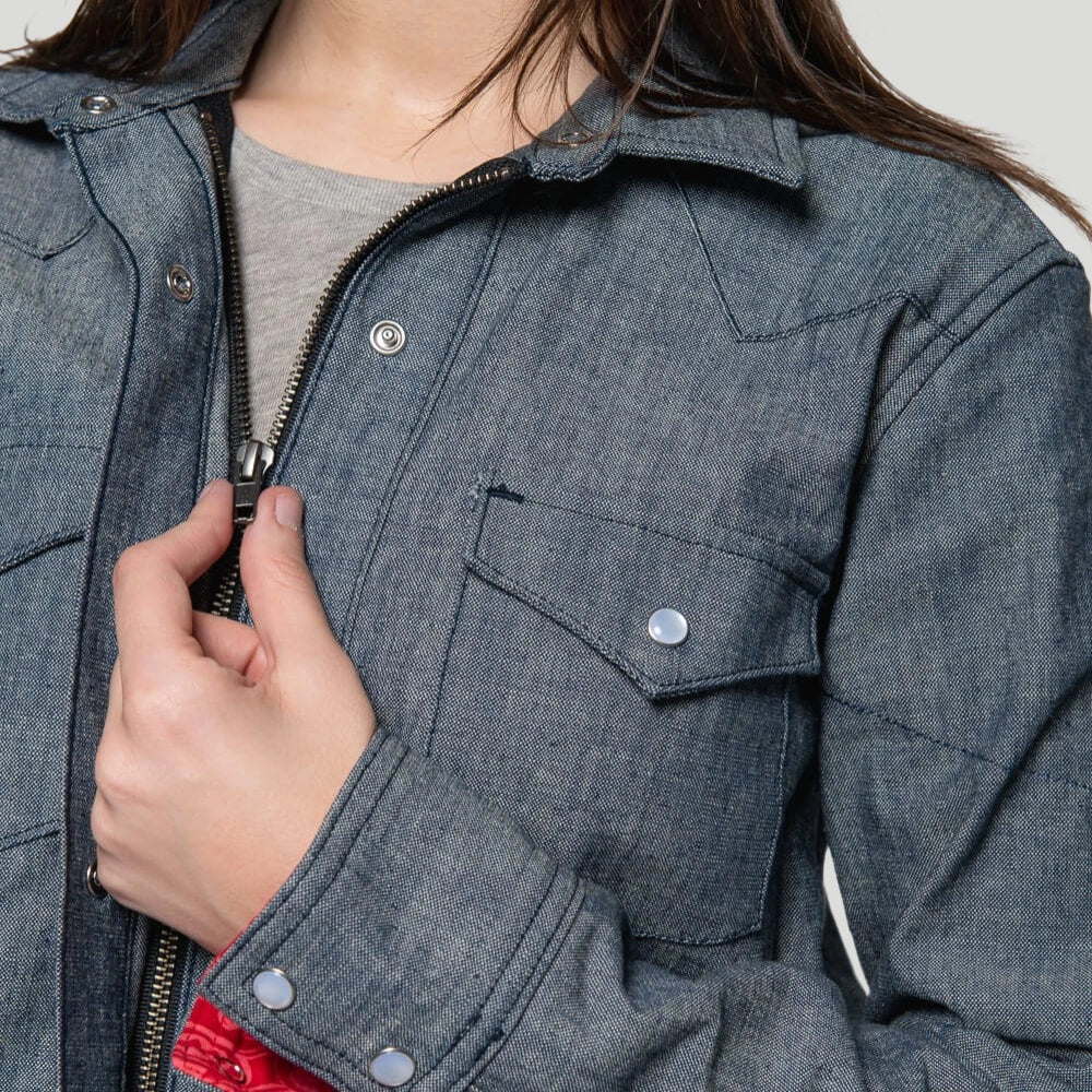 Riveter Riding Shirt - Indigo Chambray