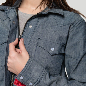 The Riveter Riding Shirt - Indigo Chambray