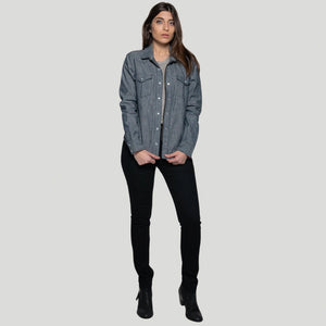 The Riveter Riding Shirt - Indigo Chambray