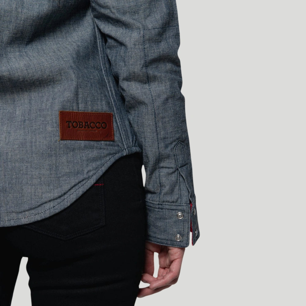 The Riveter Riding Shirt - Indigo Chambray